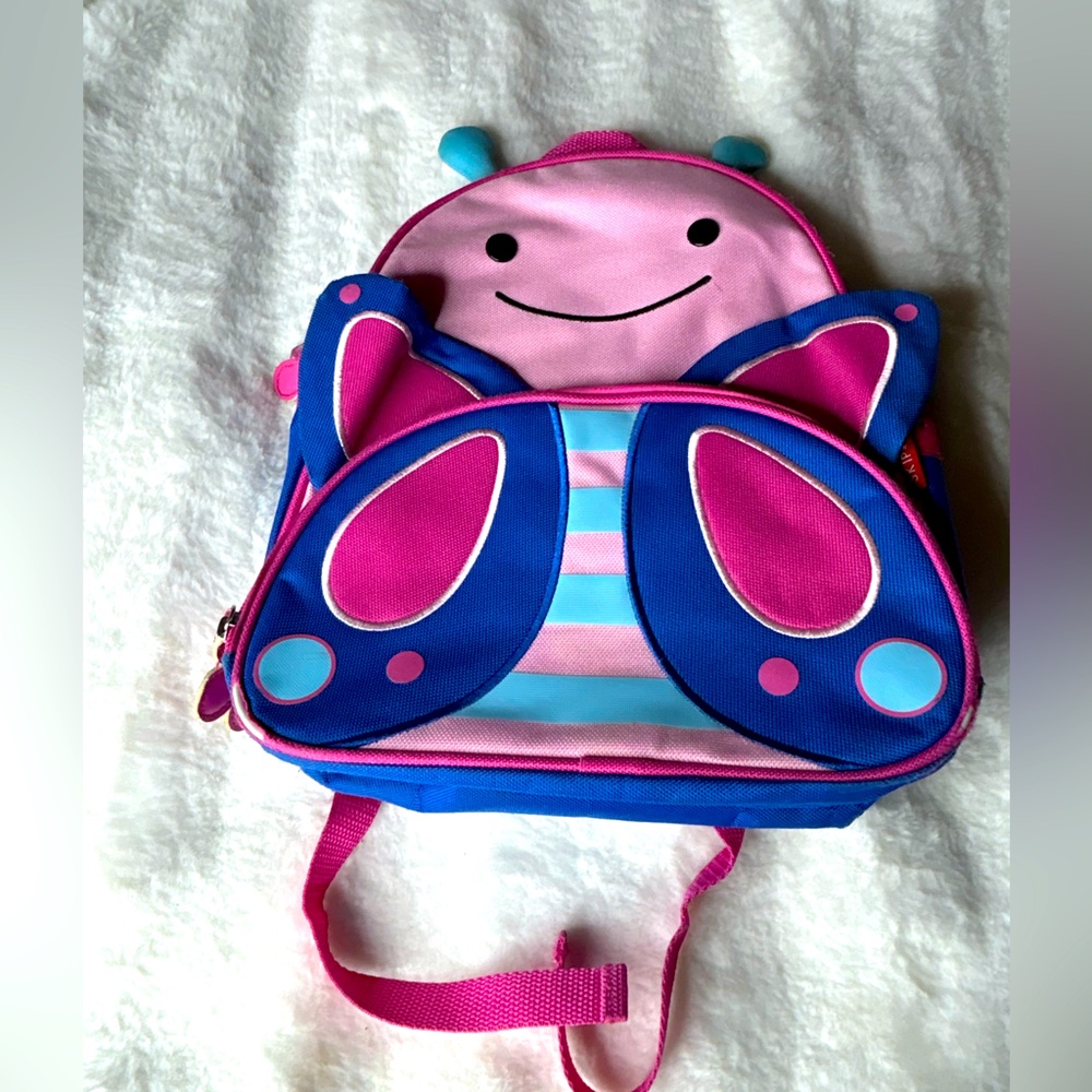 Skip Hop Zoo Little Kid Backpack Butterfly Toddler Pre-School Bag Purple Pink.